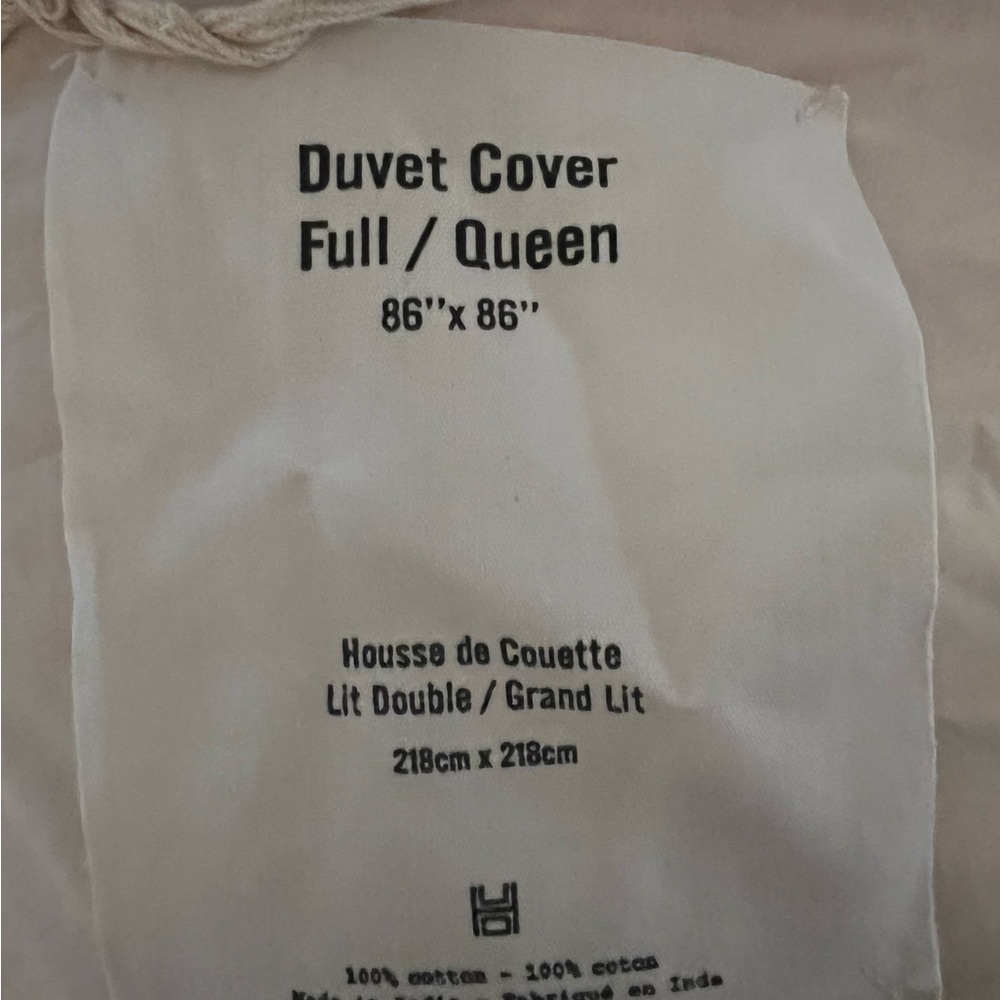 *Brand New* Urban Outfitters Boho Full/Queen Pink Duvet Cover with Tassels - Picture 2 of 3